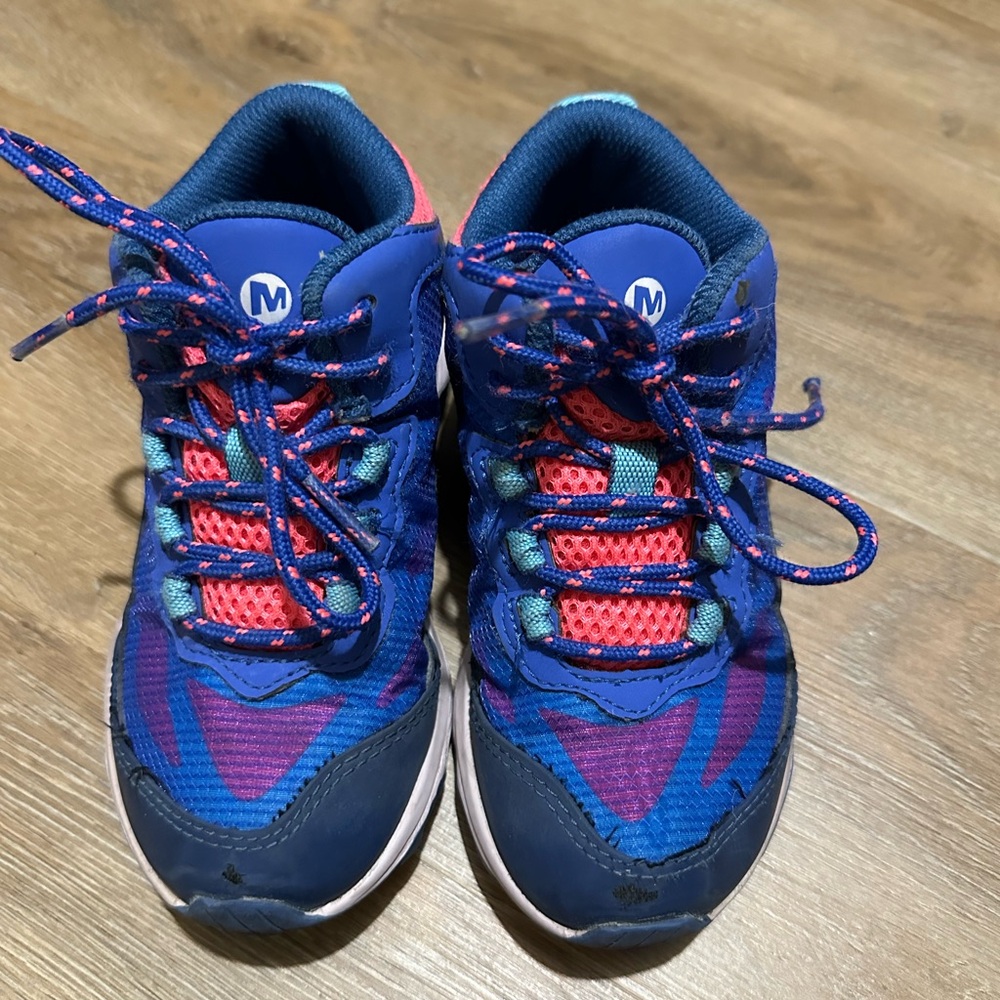 Merrell Kids Blue Purple Pink Athletic Sneakers